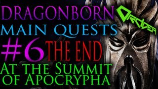 Skyrim Dragonborn  6 At the Summit of Apocrypha Main Quests Walkthrough [upl. by Svirad]