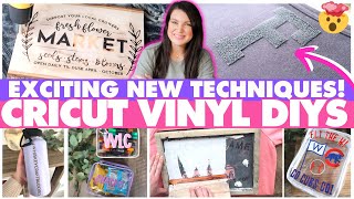 Youve gotta see these NEW Cricut Decor DIYs  Cricut beginner vinyl decal  stencil projects [upl. by Sephira]