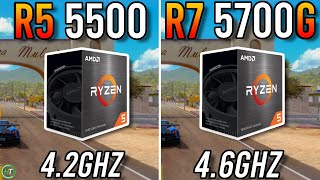 Ryzen 5 5500 vs Ryzen 7 5700G  Big Difference [upl. by Novyart878]