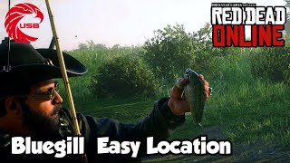 Bluegill Locations rdr2 Online  Red Dead Online Bluegill Location Guide [upl. by Onirefez]