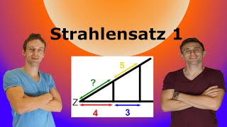 1 Strahlensatz  Erklärung mit AufgabenLösung [upl. by Liartnod]