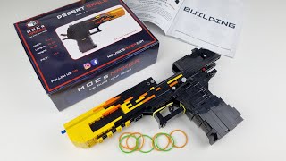 LEGO Desert Eagle  Blaze Blowback Rubberband Gun Reworked [upl. by Darcee]