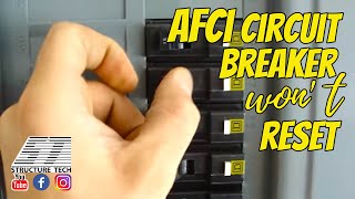 AFCI Circuit breaker wont reset [upl. by Ferren241]