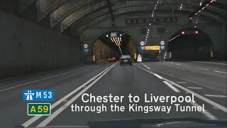 GB Chester to Liverpool through the Kingsway Tunnel M53 A59 [upl. by Jacquenetta323]