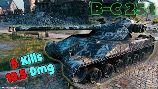 BatChâtillon 25 t  5 Frags 105K Damage Master by player Bossu40K [upl. by Richter]