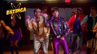 Disco Dancing And Roller Skating  The Big Bang Theory [upl. by Dorrehs]