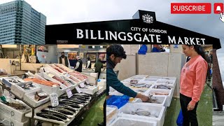 UKs Largest Fish Market  London Fish Market  Billingsgate Fish Market  Beebees World [upl. by Anaiuq499]