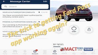 Ford Pass not working Here is how to get it going again [upl. by Nnylirej]