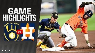 Brewers vs Astros Game Highlights 51724  MLB Highlights [upl. by Schwenk]