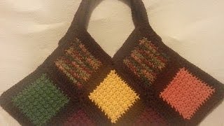 Easy Crochet Handbag  That 70s Bag [upl. by Sparrow2]