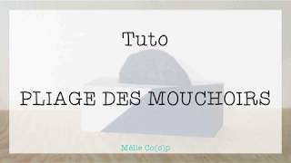 PLIAGE DES MOUCHOIRS [upl. by Eelibuj]