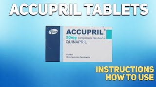 Accupril tablets how to use Mechanism of action Uses Dosage Side Effects [upl. by Nilorac150]