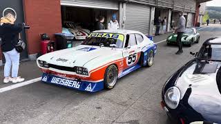 2x Ford Capri 3100RS Cosworth on NK GTTC at Spa Summer Classic [upl. by Leffen]