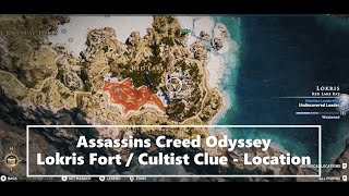 Lokris Fort  Cultist Clue  Location  Assassins Creed Odyssey [upl. by Georglana]