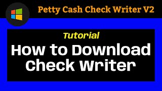 How to download and start Check Writer V2 [upl. by Mayyahk]