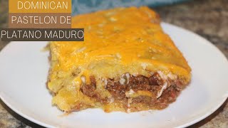 Dominican pastelon de platano maduro  Recipes with Ros Emely [upl. by Herbst]