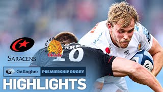 Saracens v Exeter  HIGHLIGHTS  Farrell Stars in Comeback  Gallagher Premiership 202122 [upl. by Coit907]