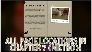 ALL PAGE LOCATIONS IN CHAPTER 7 METRO BOOK 1 ROBLOX PIGGY [upl. by Pelagi45]