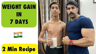 10 Kg Weight Gain  2 Min Recipe  10 Kg Weight Gain In A Month  Rubal Dhankar [upl. by Hanan230]