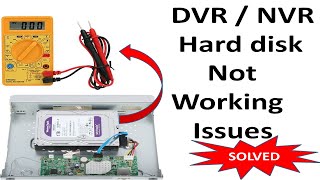 How to solve the DVRNVR Hard disk not working issue  CCTV  Hikvision Harddisk not exist [upl. by Cida]