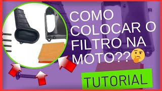 TUTORIAL COMO COLOCAR O FILTRO NA FAN 125 2011 🤔 [upl. by Heymann]