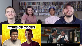 Jordindian  Types Of Cooks REACTION [upl. by Ltney]