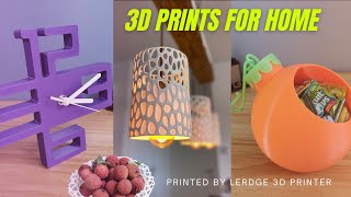 8 Useful 3D Printing Ideas for Home Improvement 2021 3D Printed Tool Printed by Lerdge 3D Printer [upl. by Saerdna]