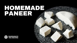 Homemade Paneer  How to make Soft Paneer at Home [upl. by Hsiekal]