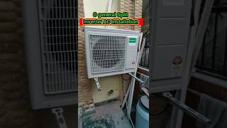 Ogeneral split inverter ac installation Ogeneral Split AC Wiring Connection acinstallation [upl. by Ravi]