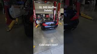 MercedesBenz SL 500 Muffler Delete warm start mercedesbenz v8 exhaust [upl. by Colt]