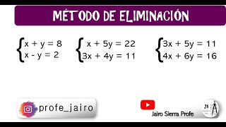 MÉTODO DE ELIMINACIÓN [upl. by Salahi]