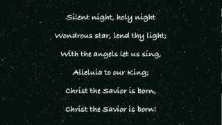 Silent Night Holy Night  Lyrics with Piano [upl. by Ahcsap]