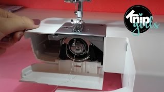 Tutorial spoeltje maken amp naaimachine inrijgen  KNIPgirls Rachel [upl. by Enytnoel289]