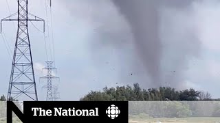 Deadly tornado strikes outside Montreal [upl. by Frager]