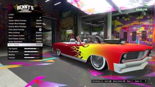 LOWRIDER build and hydraulics showoff GTA V Online GTA 5 [upl. by Bridwell]