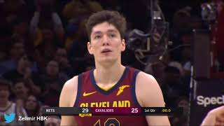 Cedi Osman ribaundu alıp ilk çeyreği buzzerla noktalıyor [upl. by Eireva]