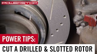 Can You Resurface a Drilled amp Slotted Rotor  PowerStop [upl. by Brandes919]