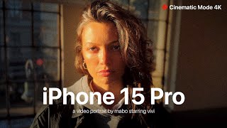 Shot on iPhone 15 Pro  CINEMATIC MODE 4K [upl. by Bayer]