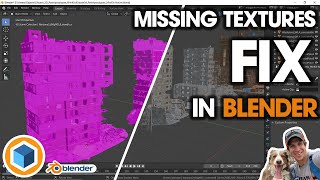 Finding MISSING TEXTURES Pink Texture Fix in Blender [upl. by Sivar]