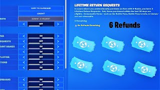 HOW TO GET MORE REFUNDS IN FORTNITE CHAPTER 2 SEASON 7 Season 17 7 Free Refund Tickets [upl. by Katharina426]