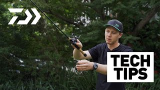 HOW TO CAST A BAITCASTER DAIWA TECH TIPS [upl. by Gav]