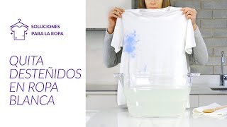 Cómo quitar un desteñido en ropa blanca [upl. by Kelwunn]