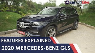 2020 MercedesBenz GLS Features Explained  carandbike [upl. by Ynnattirb426]