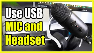 How to USE USB MIC and HEADSET on PS5 at Same time Livestream Setup [upl. by Aerdnua]