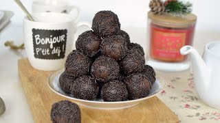 Trufas de LECHE CONDENSADA y CHOCOLATE Solo 3 ingredientes ¡FACILISIMAS [upl. by Nebuer]