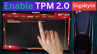 How to enable TPM 20 in BOIS Gigabyte H110MH INTEL Hindi  TPM 2 0 Enable Kaise Kare [upl. by Dachi]