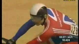 Chris Hoy vs Theo Bos sprint world championchips 08 p3 [upl. by Tebzil]