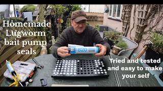 Make Your Own 22mm LUGWORM Bait Pump Seals Like a Pro [upl. by Kcinemod]