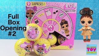 LOL Surprise Confetti Pop Doll Full Case Unboxing 2 Toy Review  PSToyReviews [upl. by Outlaw]