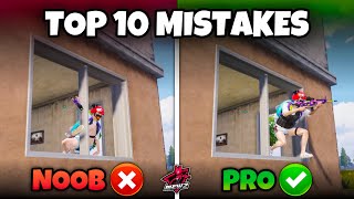 TOP 10 MISTAKES THAT YOU SHOILD AVOID🔥IN BGMI AND PUBG MOBILE TIPS amp TRICKS [upl. by Haizek]